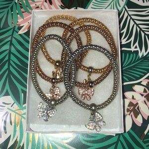 Butterfly bracelet set